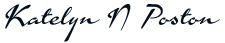 Katelyn N. Poston signature